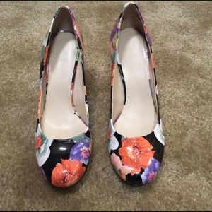 Nine West Floral Heels